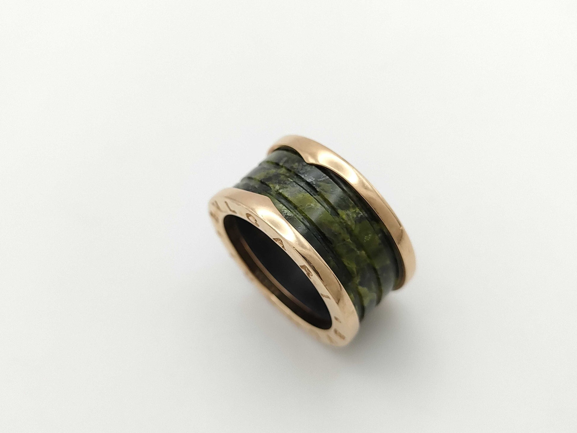 BVLGARI Bee Zero One T57 Bowenite PG AU750 8.0g Ring
