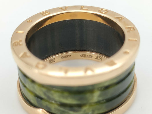BVLGARI Bee Zero One T57 Bowenite PG AU750 8.0g Ring