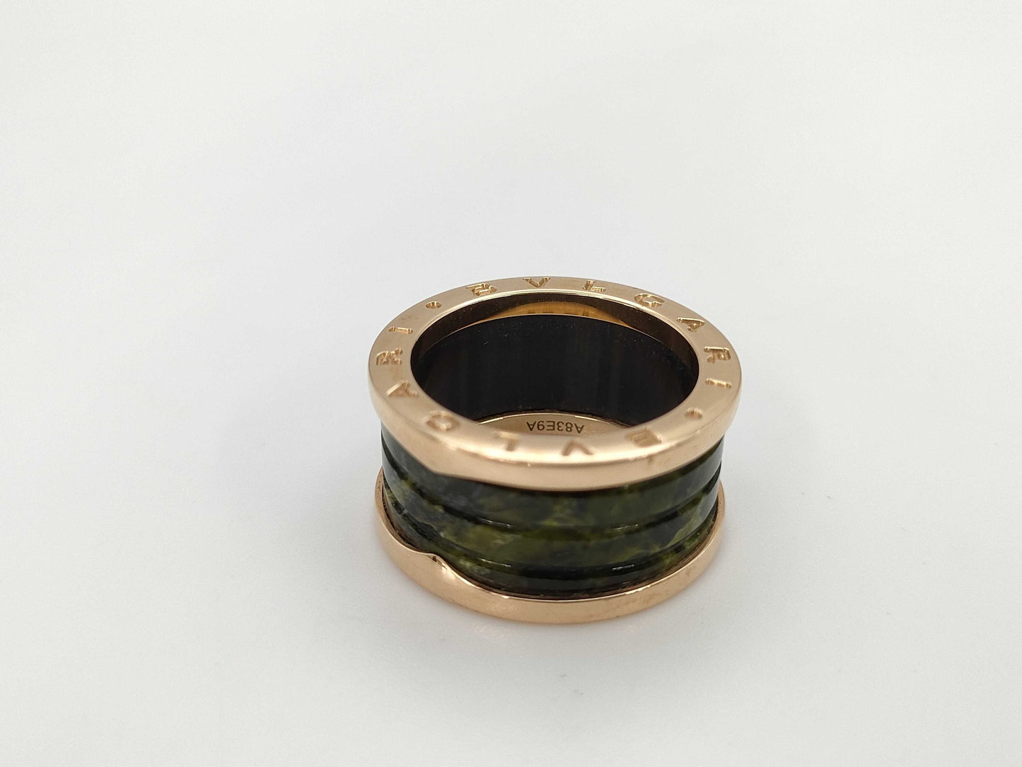 BVLGARI Bee Zero One T57 Bowenite PG AU750 8.0g Ring