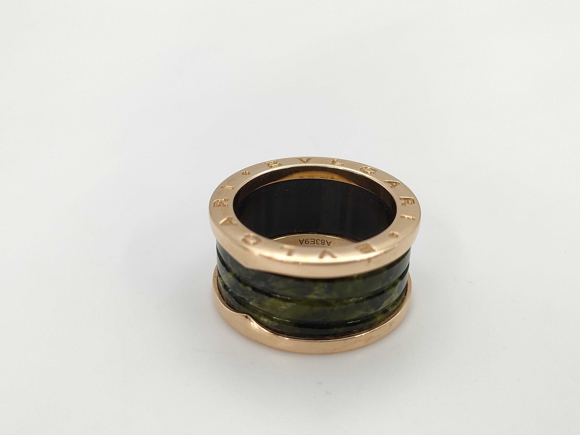 BVLGARI Bee Zero One T57 Bowenite PG AU750 8.0g Ring