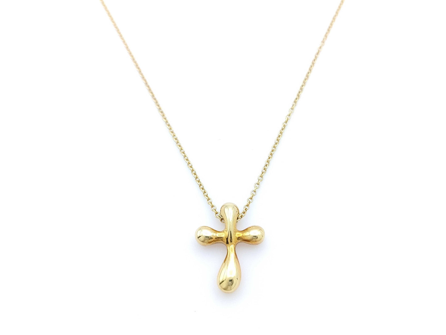 Tiffany&Co. Cross 750 4.2g Necklace