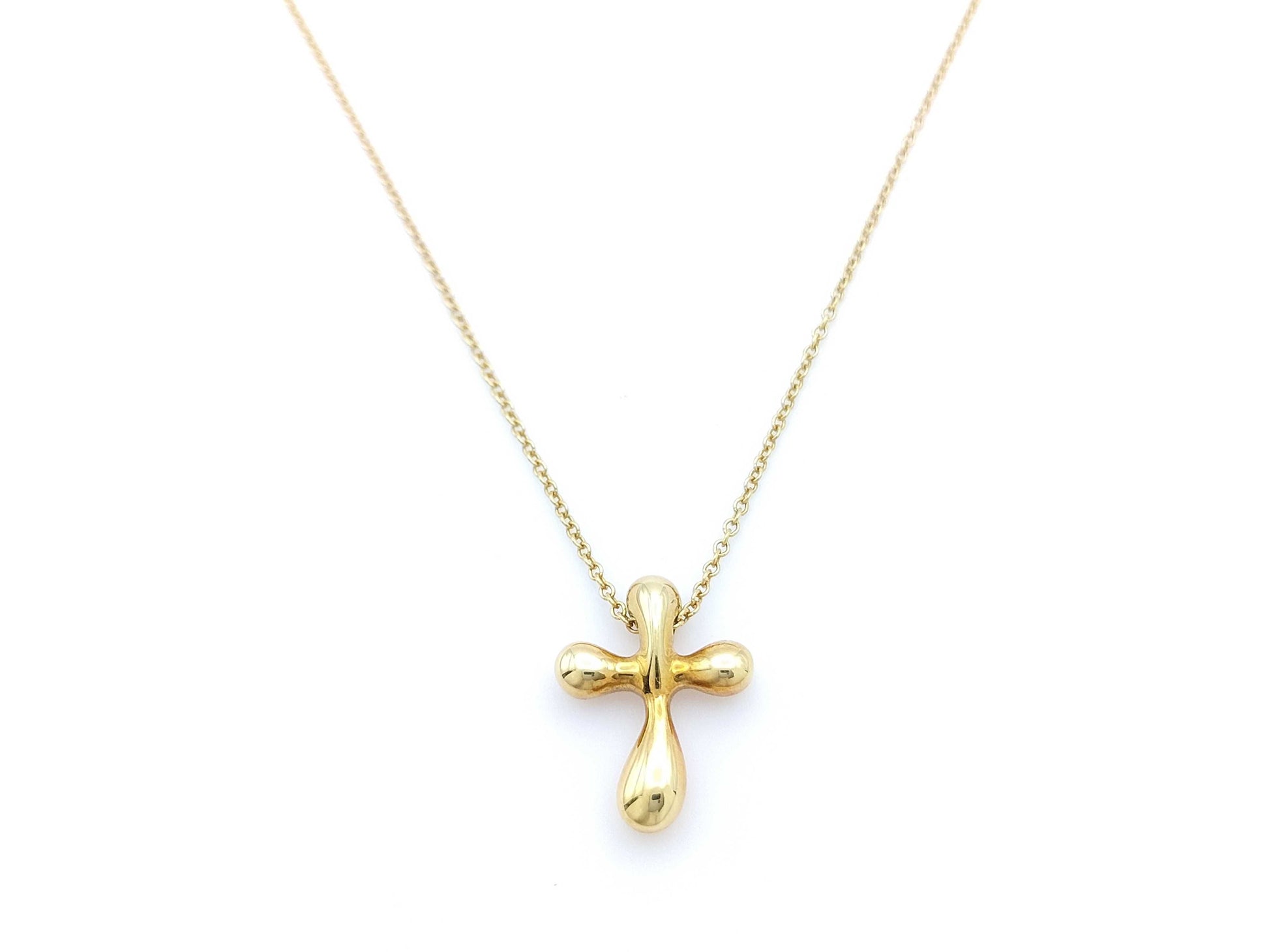 Tiffany&Co. Cross 750 4.2g Necklace