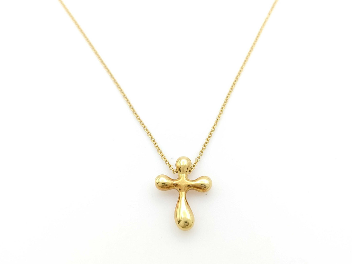 Tiffany&Co. Cross 750 4.2g Necklace