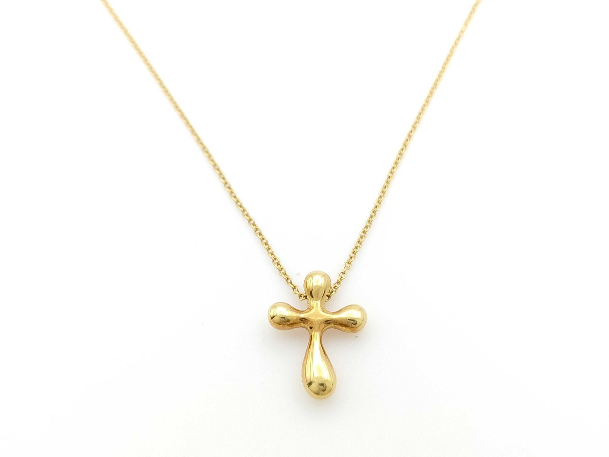 Tiffany&Co. Cross 750 4.2g Necklace
