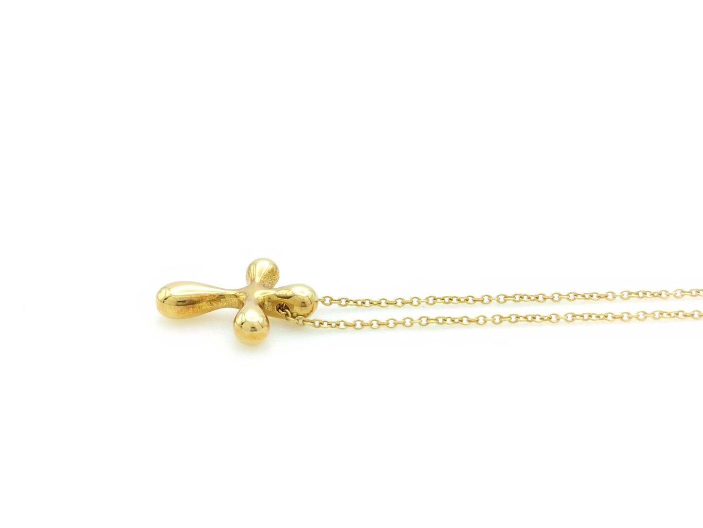 Tiffany&Co. Cross 750 4.2g Necklace