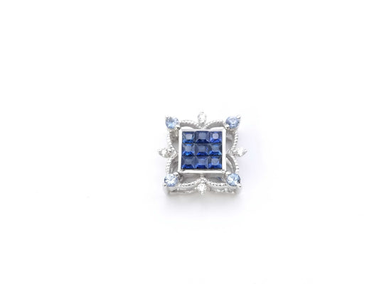 S0.43ct D0.03ct K18WG 1.7g Pendant Top