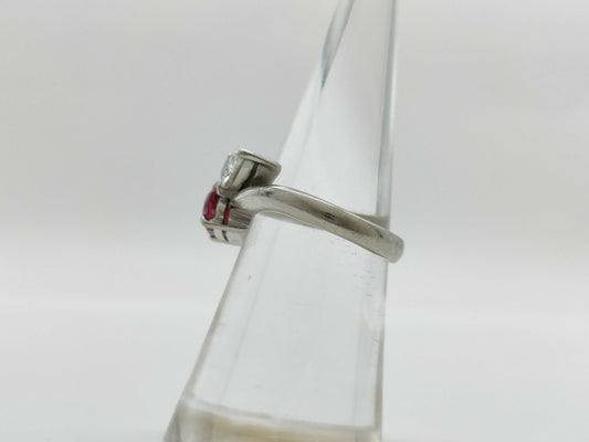 R1.04ct D0.50ct PT900 6.4g Ring