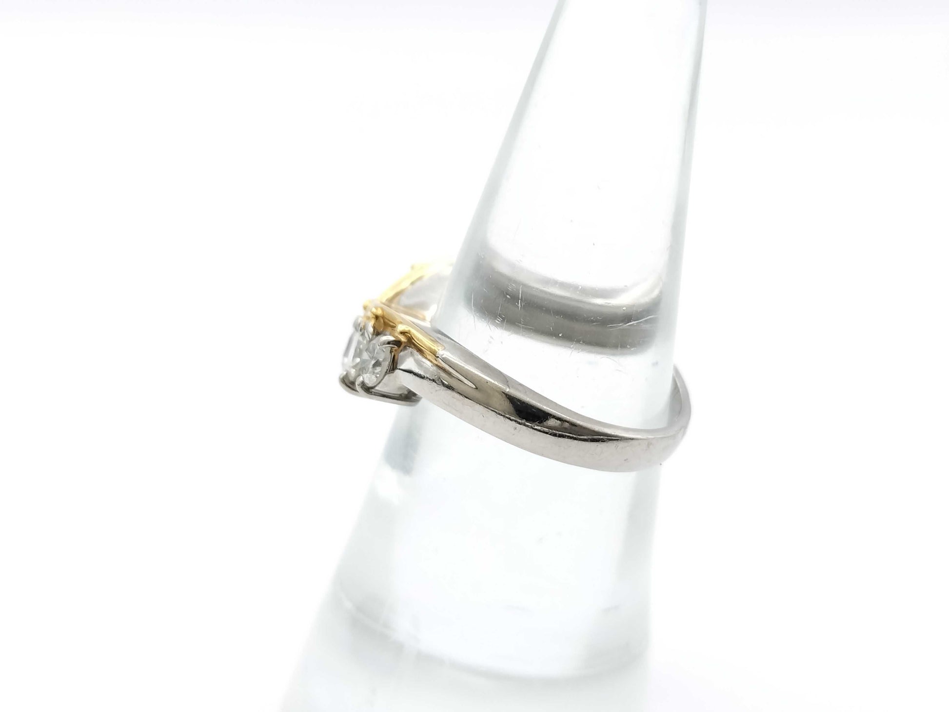 D1.01ct PT900/K18 5.8g Ring