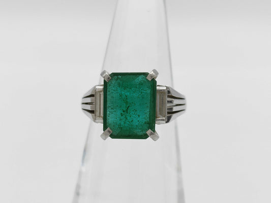 E1.91ct D0.37ct PT900 7.9g Ring