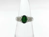 Green Grossula Garnet 1.31ct D0.16ct PT900 6.5g Ring