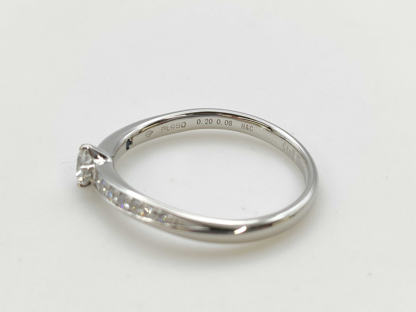 Disney D0.20ct FD0.08ct PT950 3.4g Ring