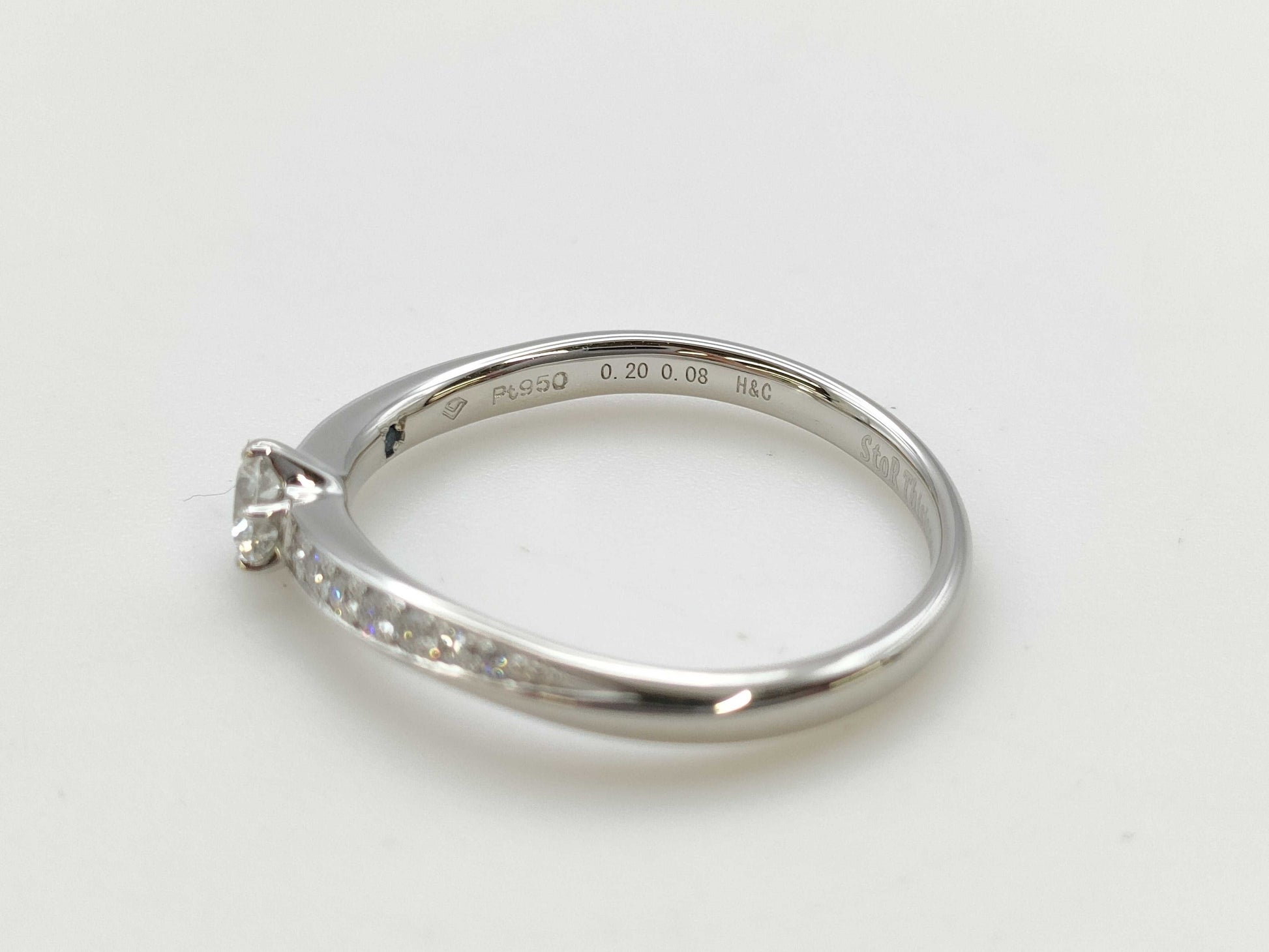 Disney D0.20ct FD0.08ct PT950 3.4g Ring