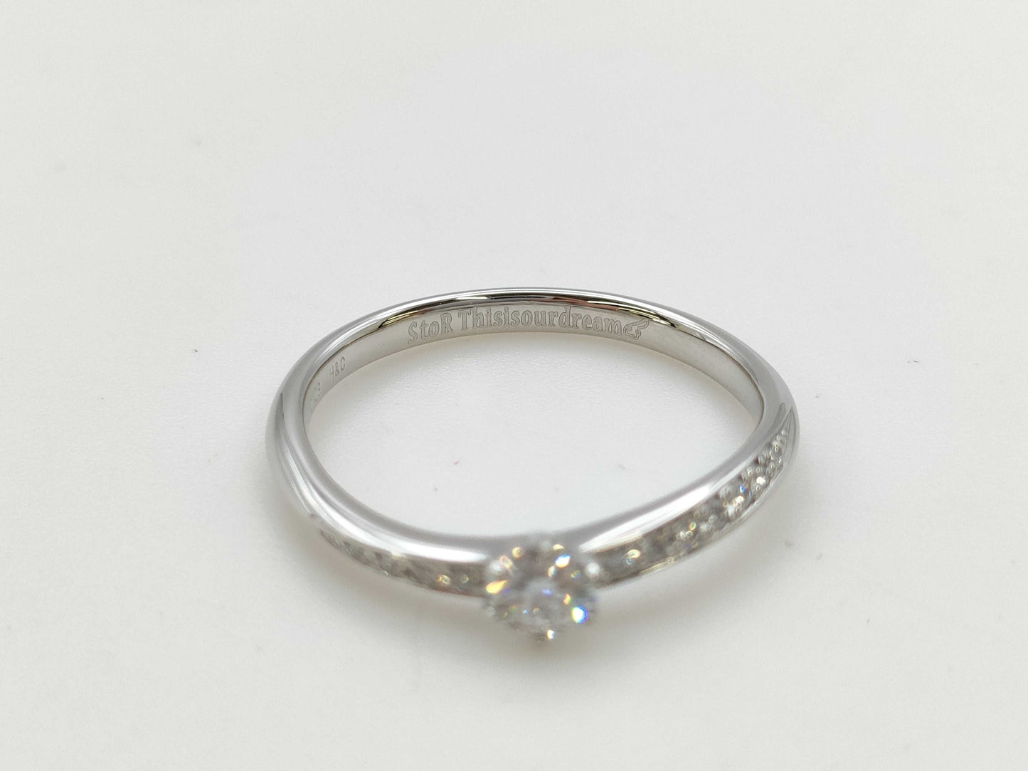 Disney D0.20ct FD0.08ct PT950 3.4g Ring