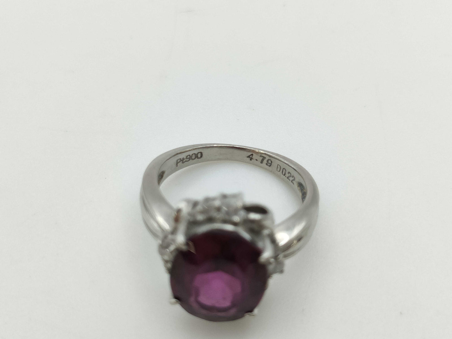 G4.79ct D0.22ct PT900 6.7g Ring