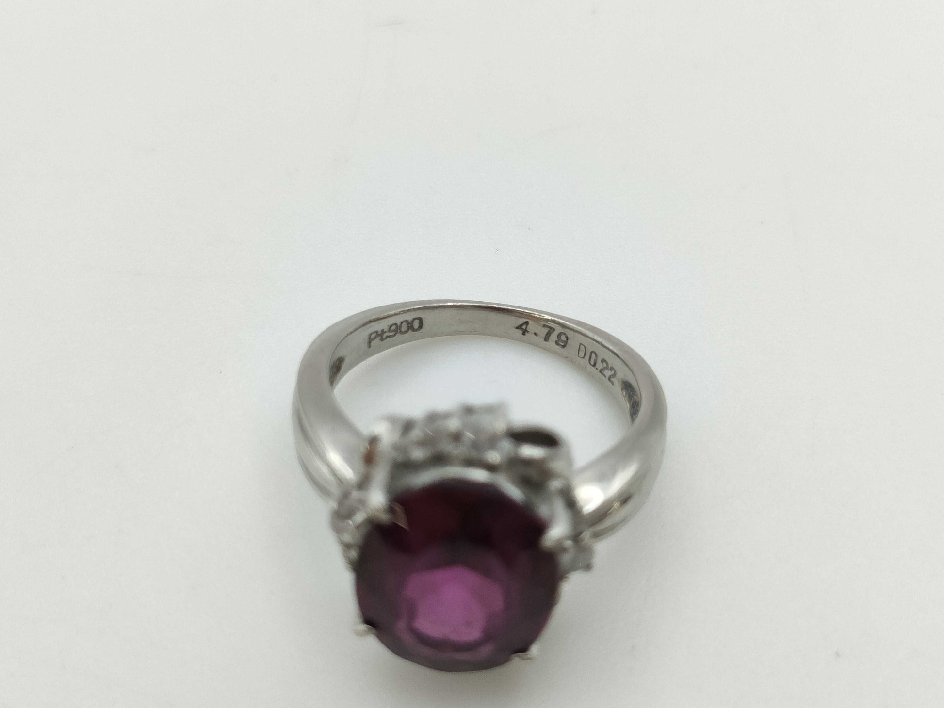 G4.79ct D0.22ct PT900 6.7g Ring