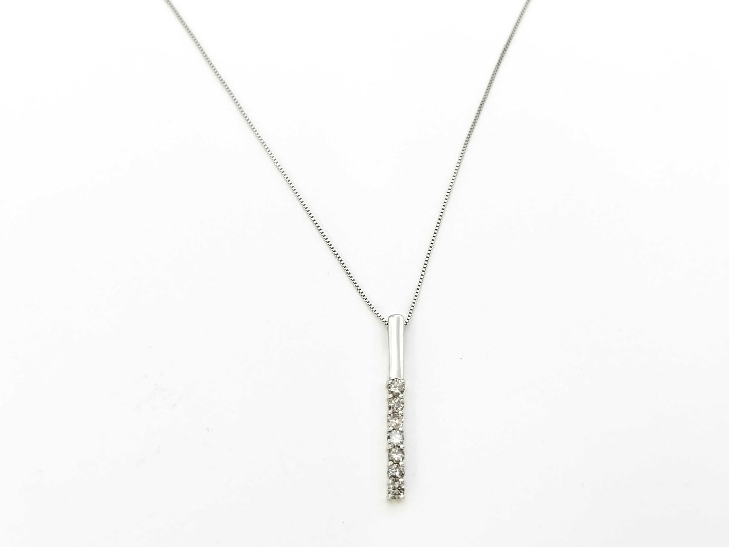 D0.25ct K18WG 1.7g Necklace