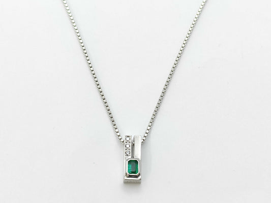 E0.13ct D0.02ct PT850 6.5g Necklace