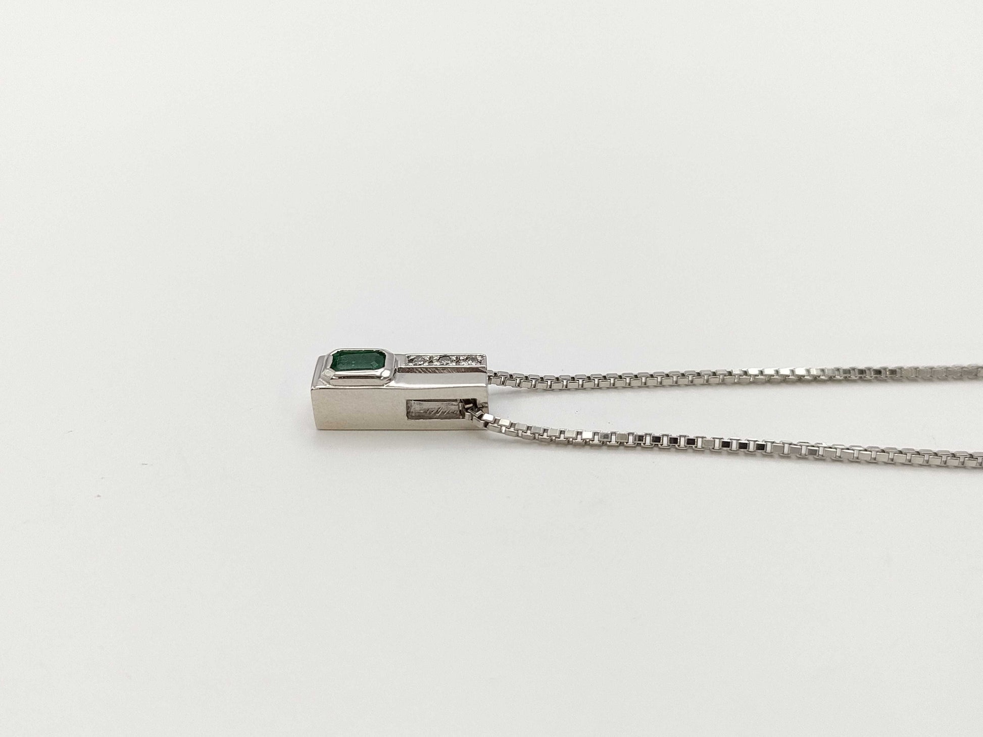 E0.13ct D0.02ct PT850 6.5g Necklace