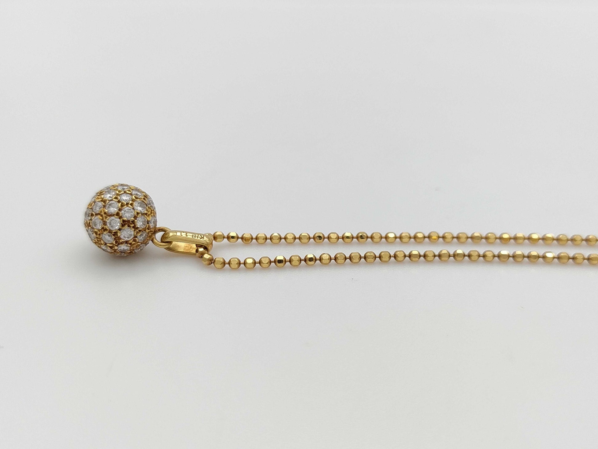 D1.10ct K18 5.6g Necklace