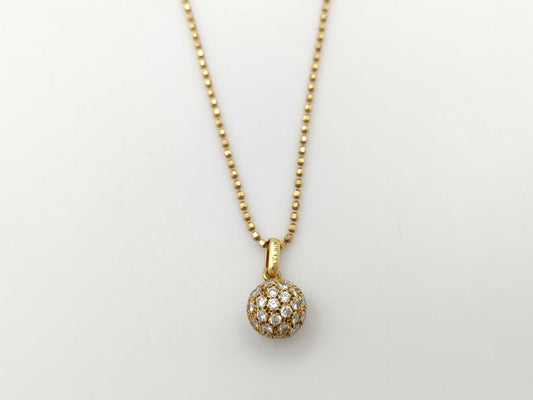 D1.10ct K18 5.6g Necklace