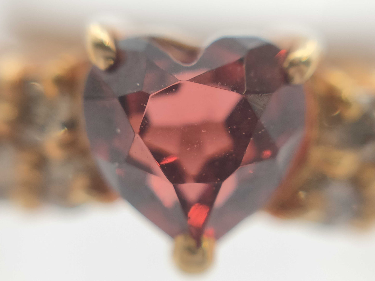 Garnet D0.16ct K18 2.7g Ring