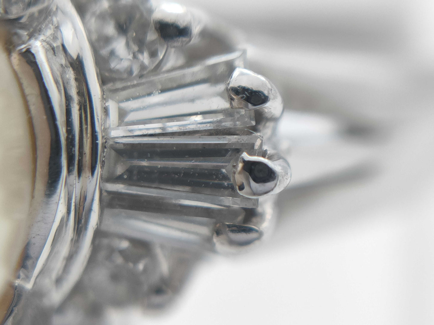 Pearl diameter approx. 9.2mm D0.45ct PT850 7.4g ring