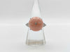 Coral Diameter Approx. 15.2mm Diamond PT900 12.1g Ring