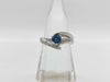 Colored Stone 0.40ct D0.06ct PT900 6.7g Ring