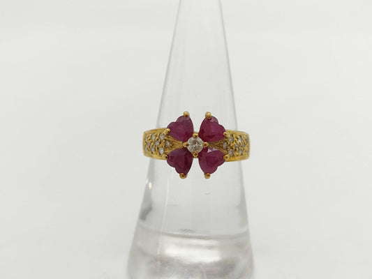 R1.50ct D0.23ct K18 5.1g Ring