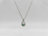 Colored Stone D0.08ct PT900/PT850 3.3g Necklace