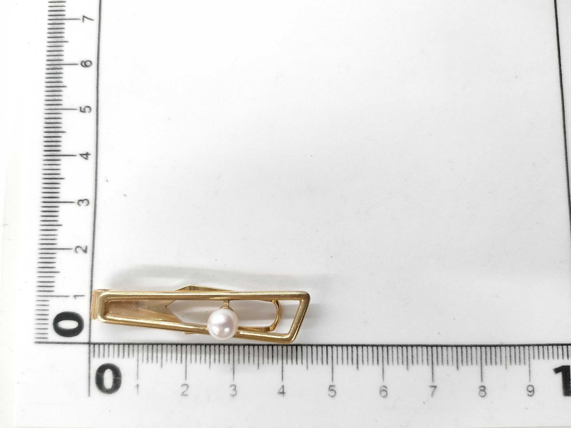 MIKIMOTO Pearl Diameter Approx. 5.7mm K18 5.1g Tie Pin Cuffs