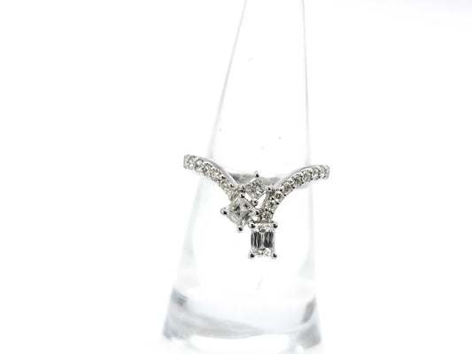 D0.45ct/0.20ct PT950 4.9g Ring