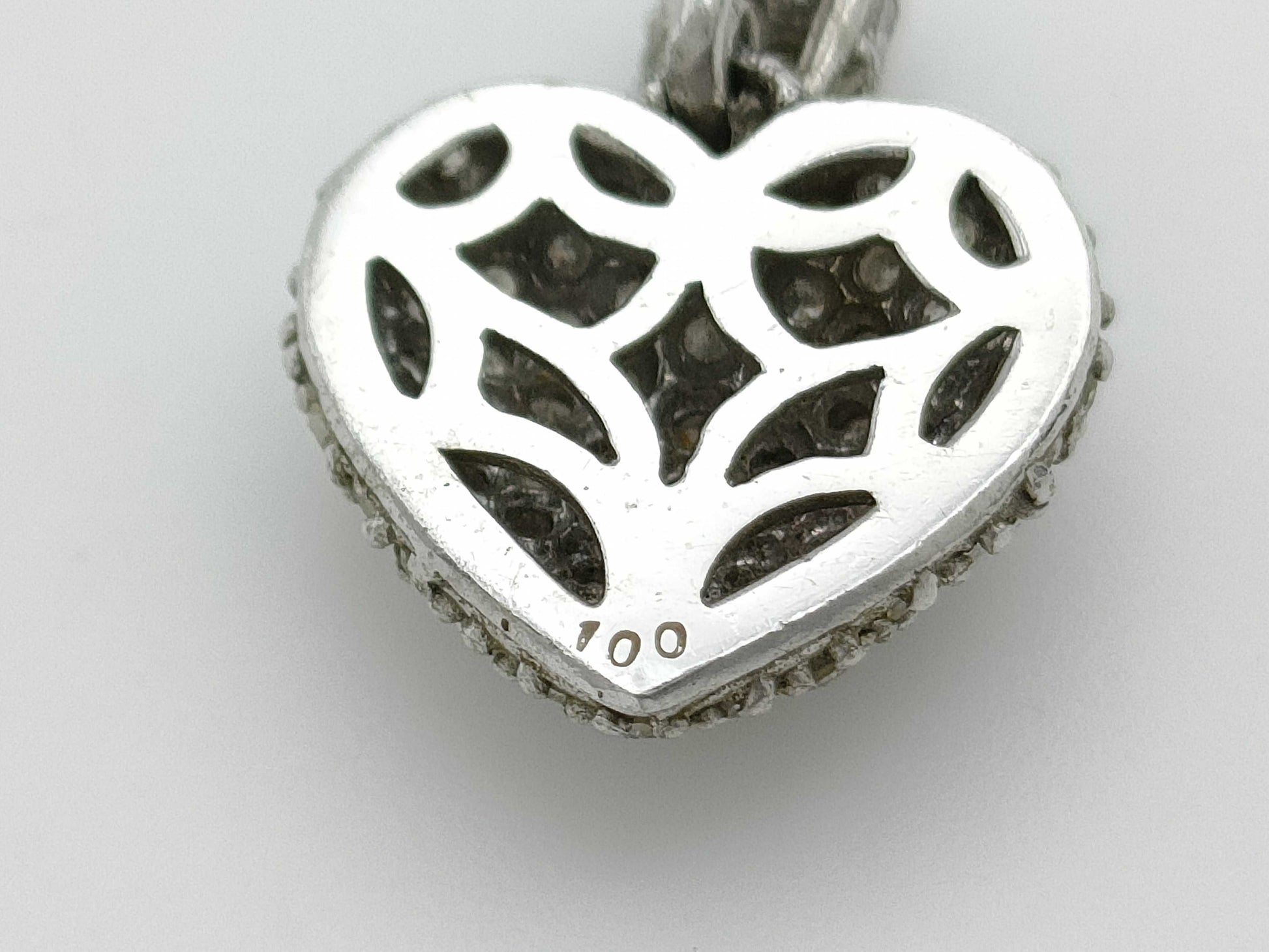 D1.00ct K18WG 2.9g Pendant Top