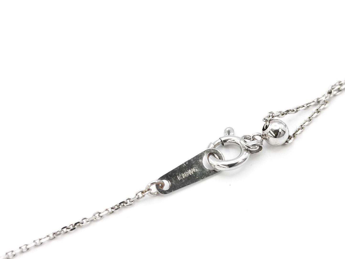 PD0.08ct D0.10ct K18/K18WG 2.8g Necklace