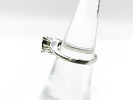 Sapphire Diamond K14WG 3.8g Ring