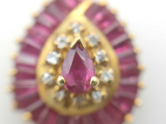 R1.25ct D0.05ct K18 2.5g Pendant Top