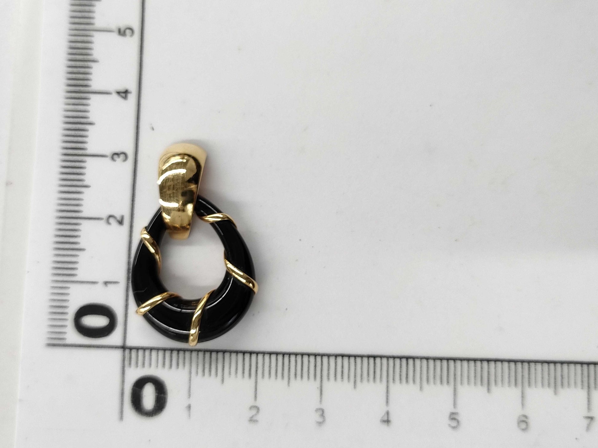 Colored Stone K18 2.6g Pendant Top