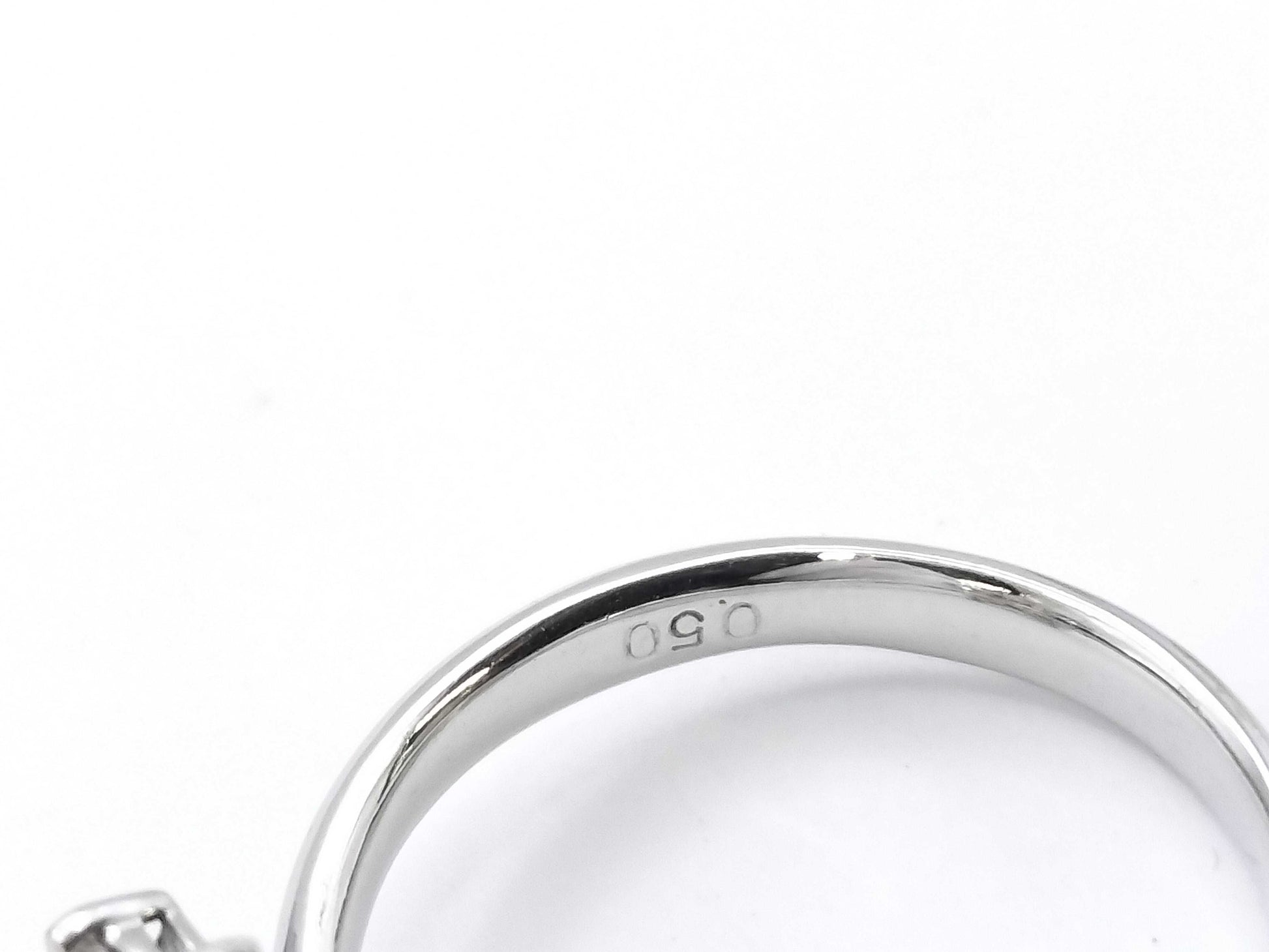 D0.50ct K18WG 2.9g Ring
