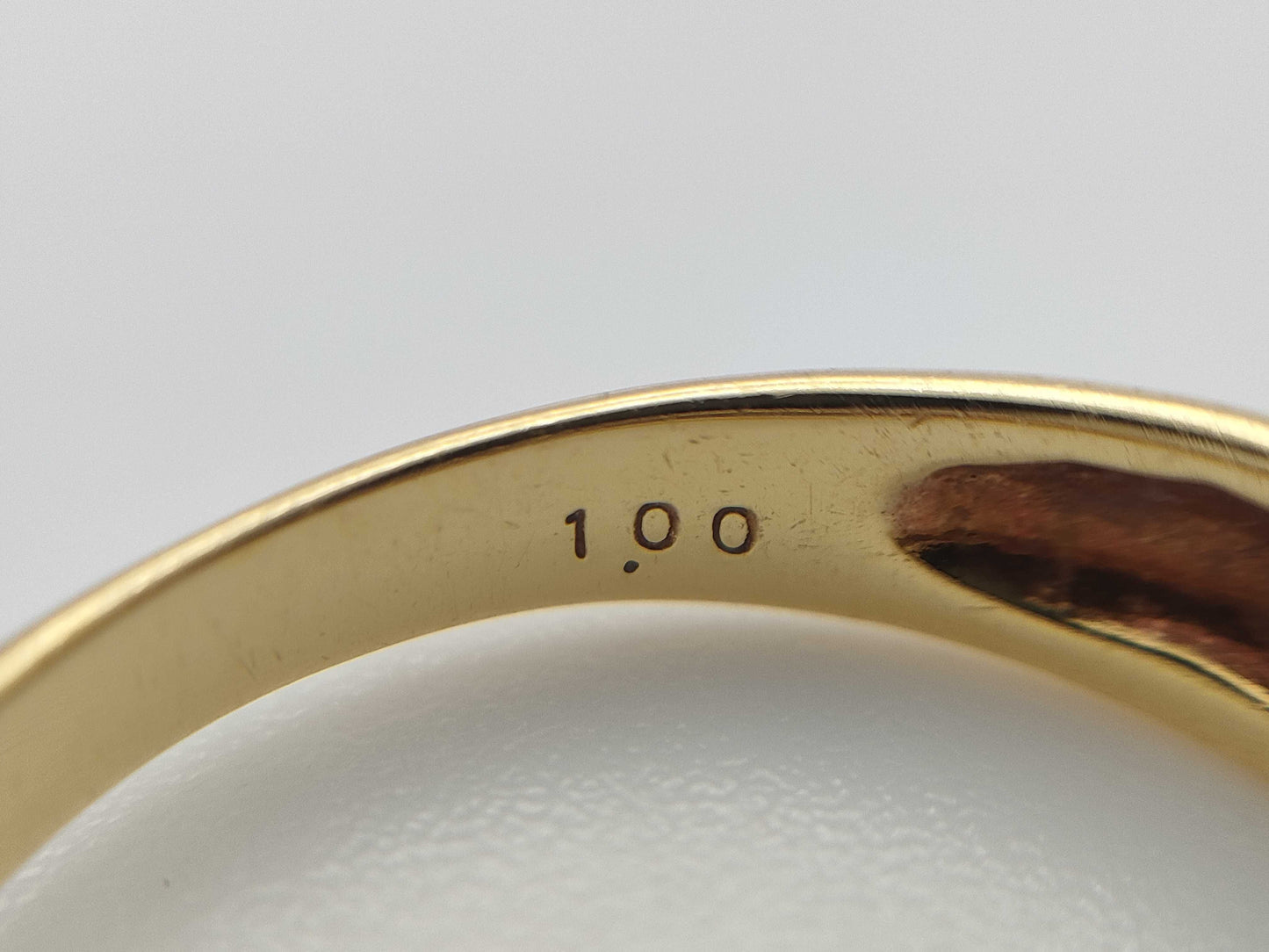 D1.00ct K18 2.9g Ring