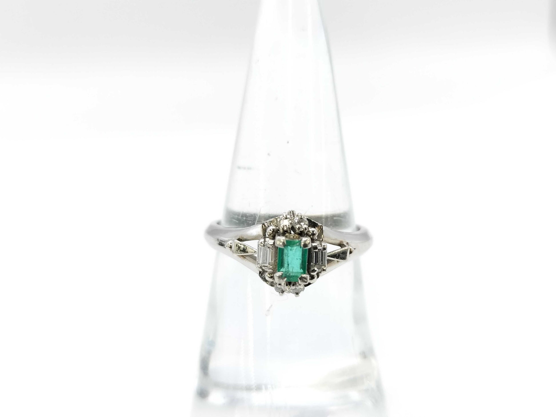 E0.27ct D0.13ct PT900 5.4g Ring