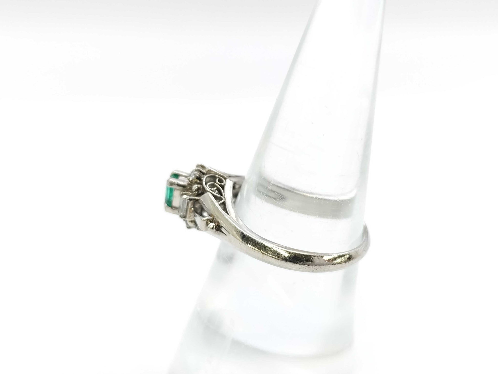E0.27ct D0.13ct PT900 5.4g Ring