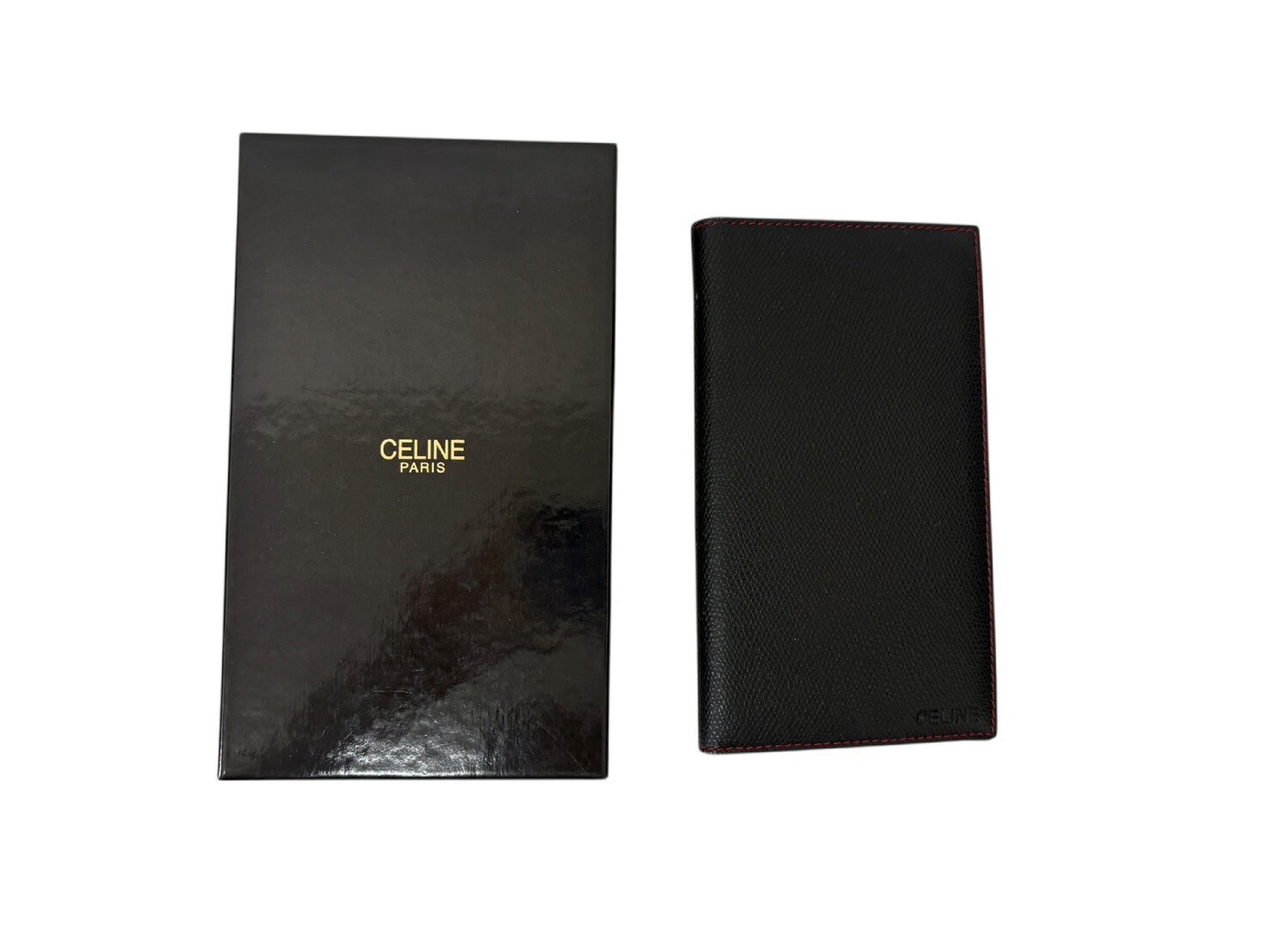 CELINE Black Leather Cover Notebook Cover