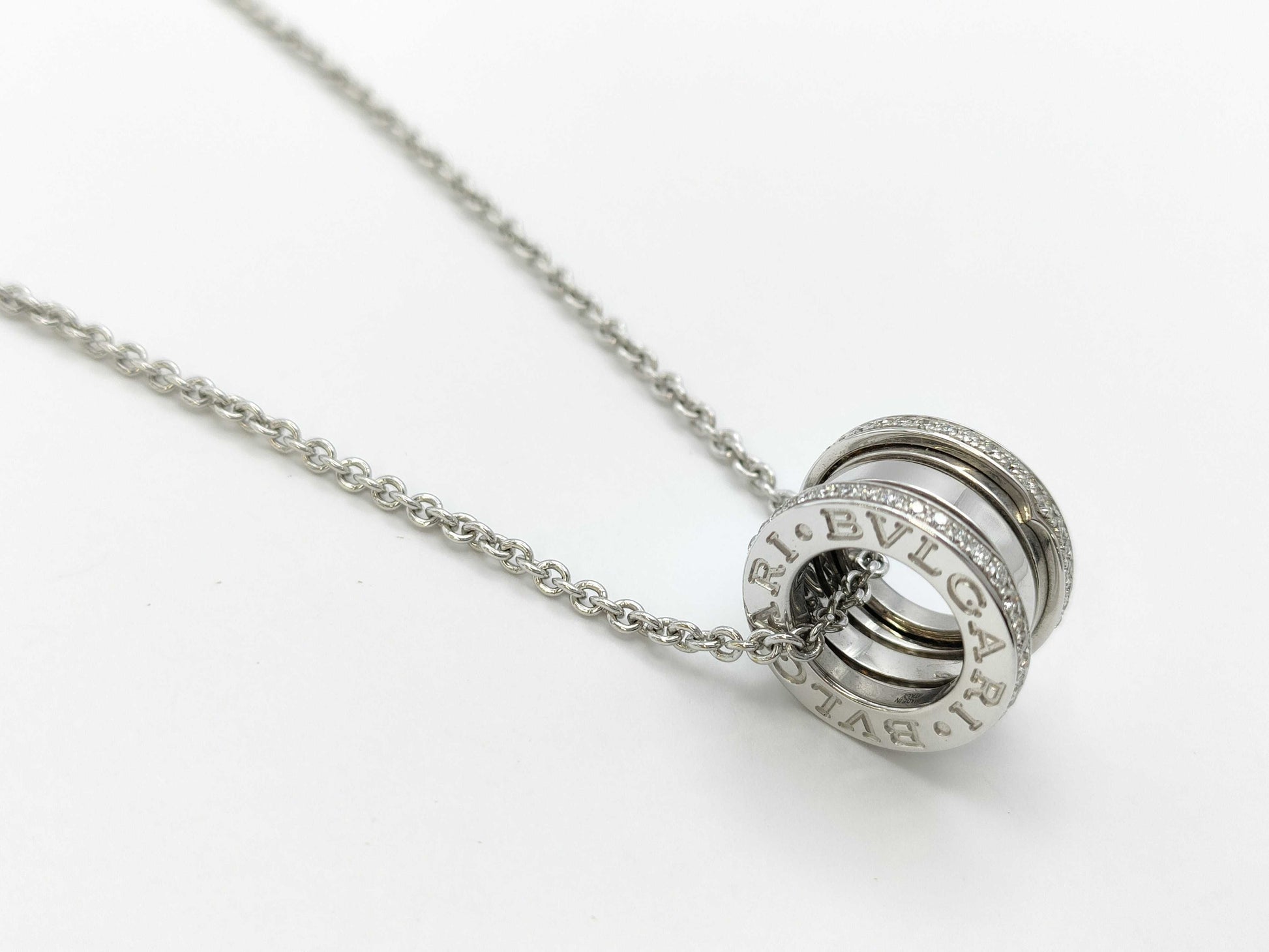 BVLGARI Bezero One Diamond WG Au750 14.9g Necklace