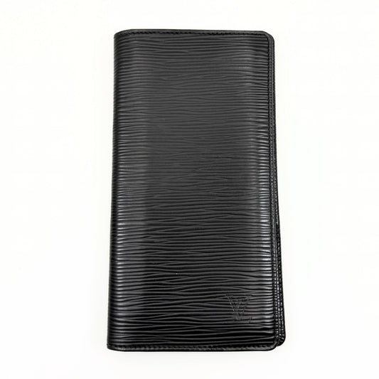 LOUIS VUITTON LOUIS VUITTON Louis Vuitton Epi Porte-Feuille Brazza Noir M60622 Wallet Wallet