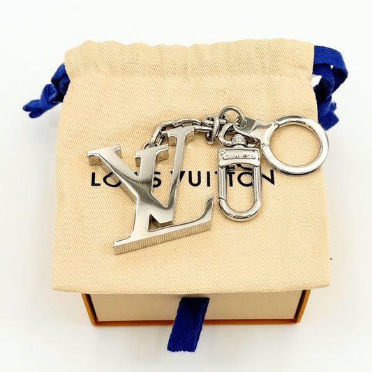 LOUIS VUITTON PORTOCRE Initial LV Charm Keyring M65071 Key Case & Key Chain with Box & Storage Bag Key Case & Key Chain