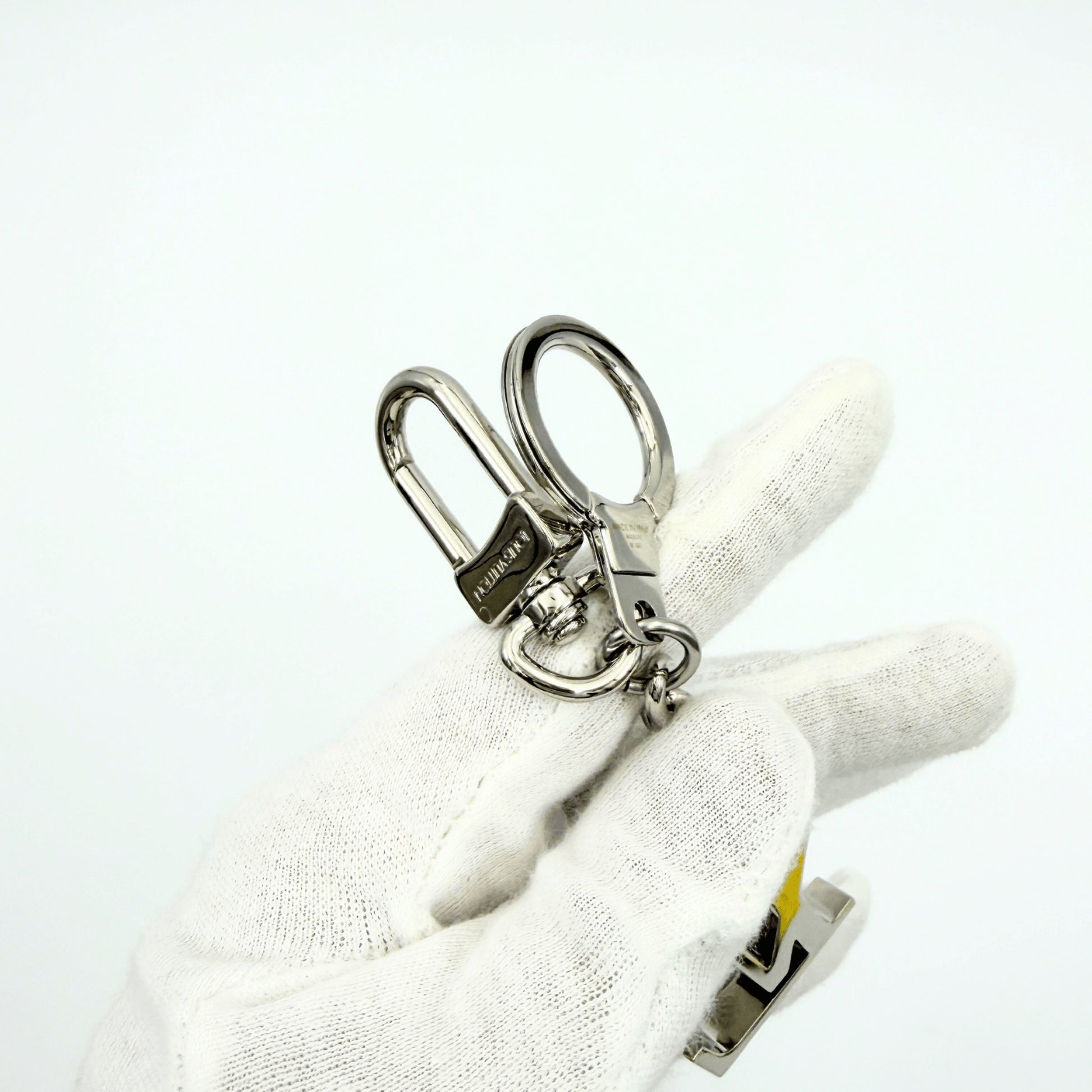 LOUIS VUITTON PORTOCRE Initial LV Charm Keyring M65071 Key Case & Key Chain with Box & Storage Bag Key Case & Key Chain