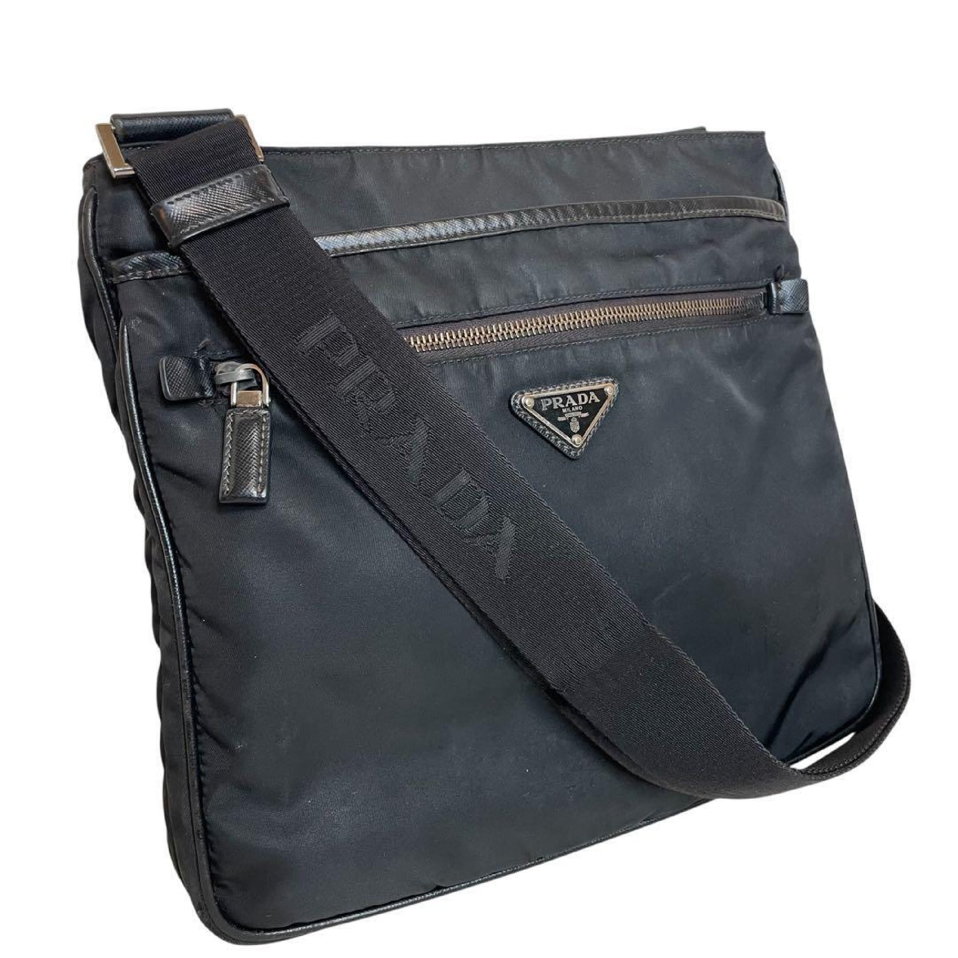 PRADA Recent Models PRADA Fiano NERO Black Shoulder Bag