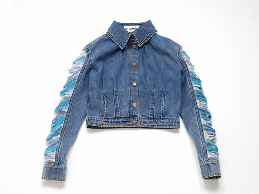 CHANEL 2019 Cruise Runway Denim Size 34 Jacket