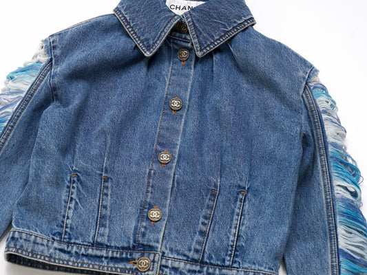 CHANEL 2019 Cruise Runway Denim Size 34 Jacket