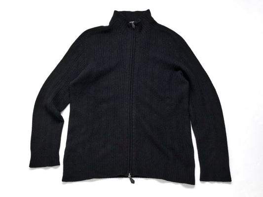 HERMES Men's Cashmere Driver's Knit Top, Black, Size L